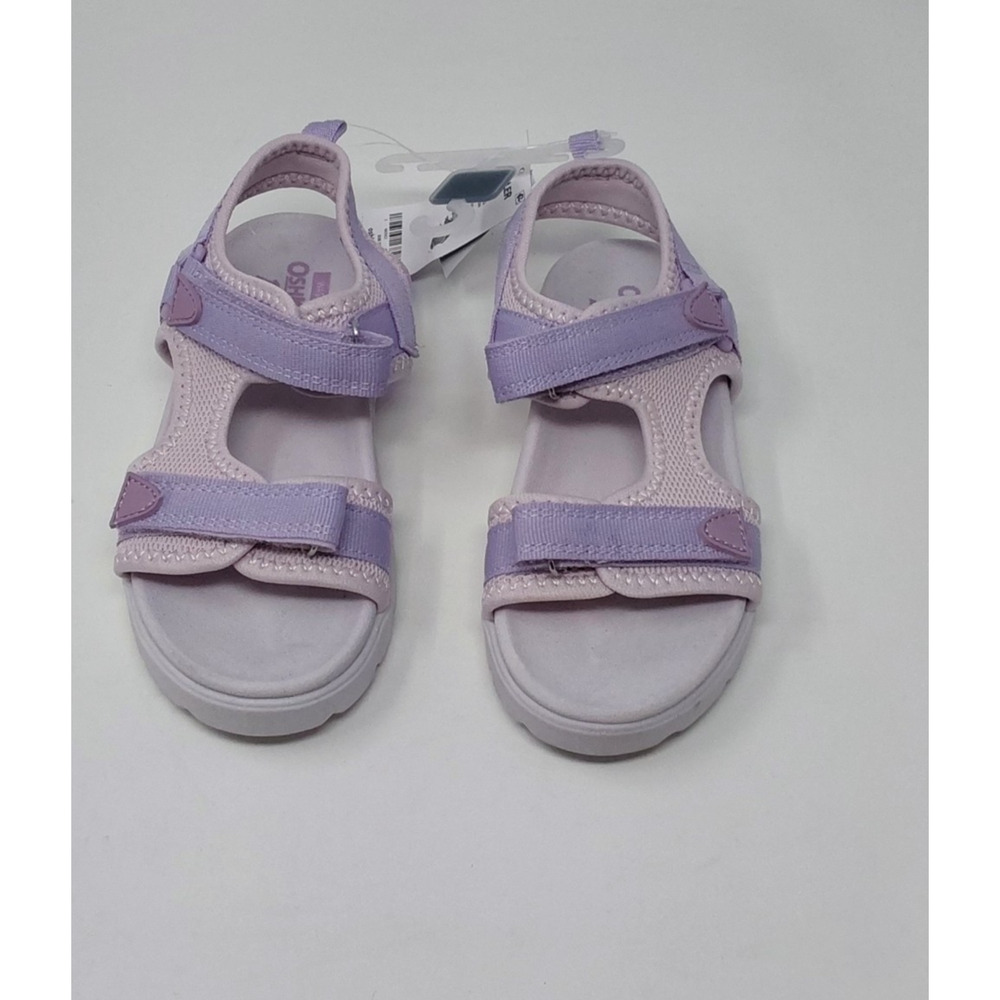 OshKosh B’gosh Toddler Girls Sandals Size 12 Purple Meadow-G Hook & Loop NEW